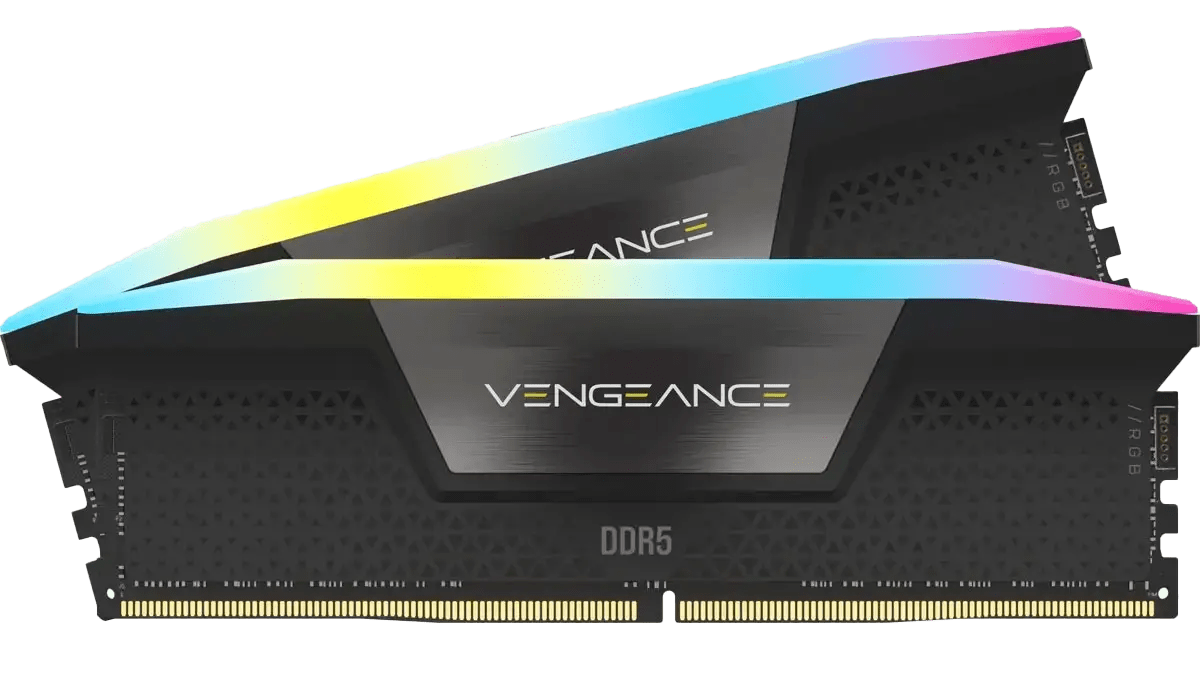 a photo of two sticks of 16GB DDR5 RAM, best computer for photo editing