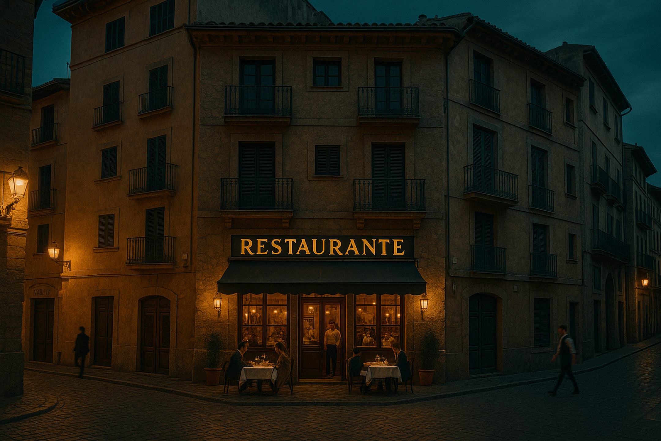 Storytelling: Wide shot of restaurant