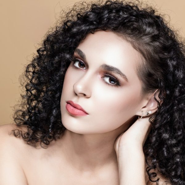 a studio photo of a model