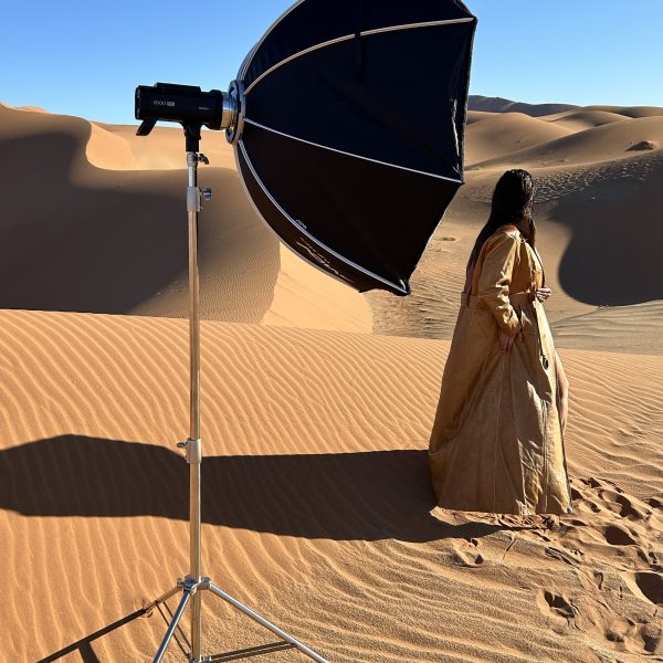 Shooting in Sossusvlei Namibia