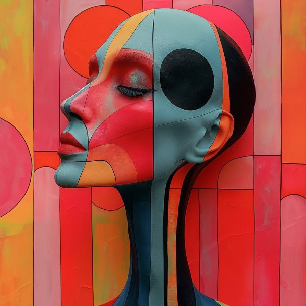 In the dim glow of a laptop, the artist wrestled with the raw essence of creation, his tools a s