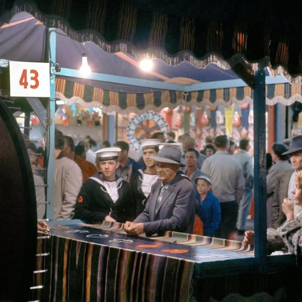 Fred Herzog, Carnival, 1960.Please DM us or contact the gallery at info@equinoxgallery.com to co